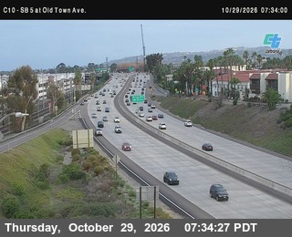 Still from Caltrans’s camera: (C 010) I-5 : Old Town Avenue