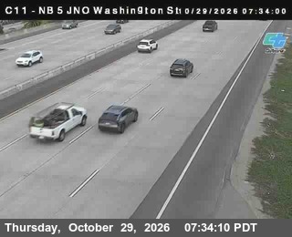 Still from Caltrans’s camera: (C 011) I-5 : Just North Of Washington Street