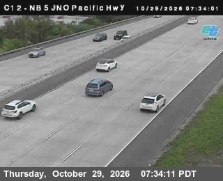 Still from Caltrans’s camera: (C 012) NB 5 : Just North Of Pacific Highway